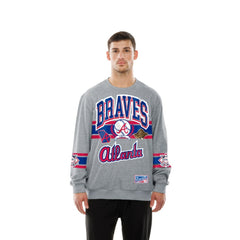 Gray Atlanta Braves New Era Sport Classics Sweatshirt