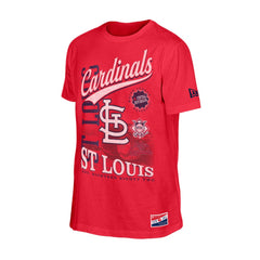 Red St. Louis Cardinals New Era  Oversized Throwback Distressed T-Shirt