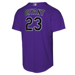 Purple Kris Bryant Colorado Rockies Nike Youth Alternate Replica Jersey