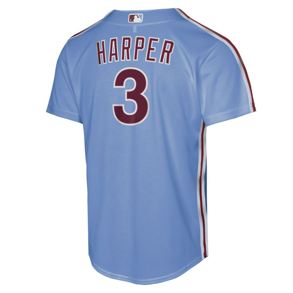 Light Blue Bryce Harper Philadelphia Phillies Nike Youth Alternate Replica Jersey