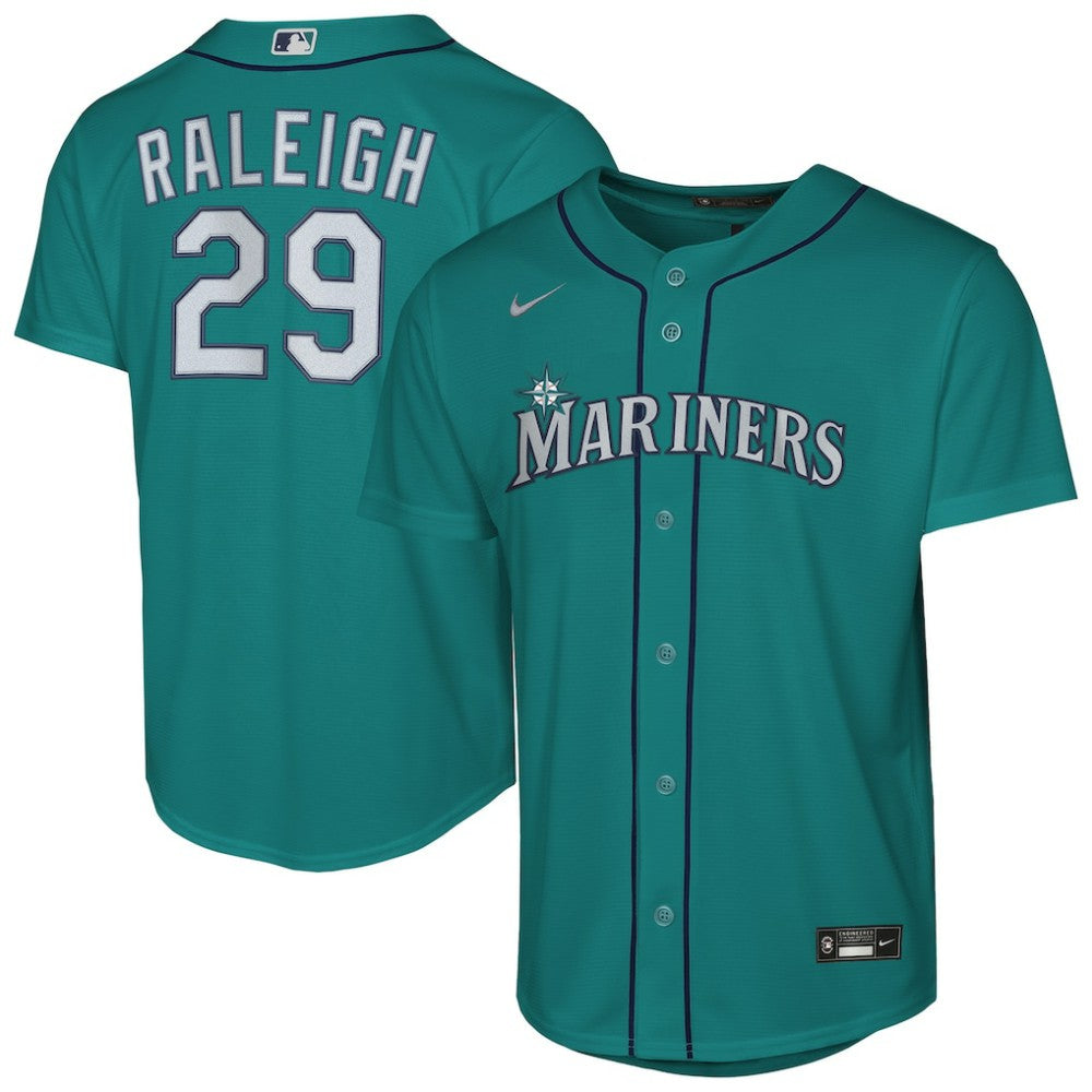 Teal Cal Raleigh Seattle Mariners Nike Youth Alternate Replica Jersey