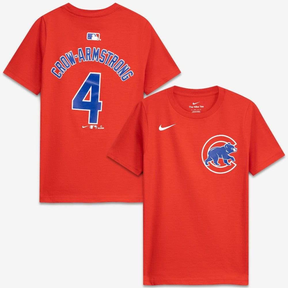 Red Pete Crow-Armstrong Chicago Cubs Nike Youth Name & Number T-Shirt