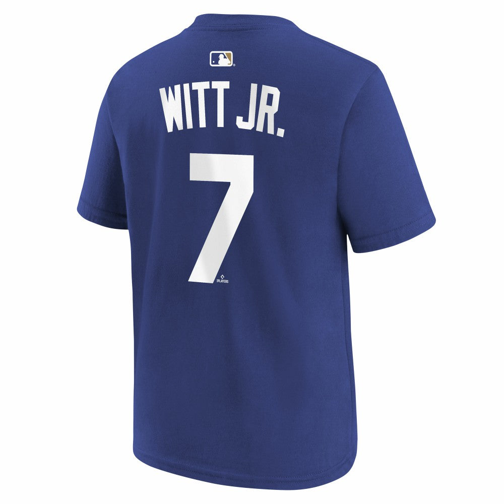 Royal Bobby Witt Jr. Kansas City Royals Nike Youth Name & Number T-Shirt