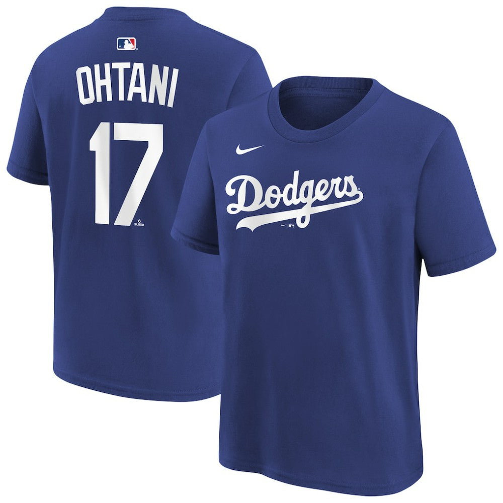 Royal Shohei Ohtani Los Angeles Dodgers Nike Youth Name & Number T-Shirt