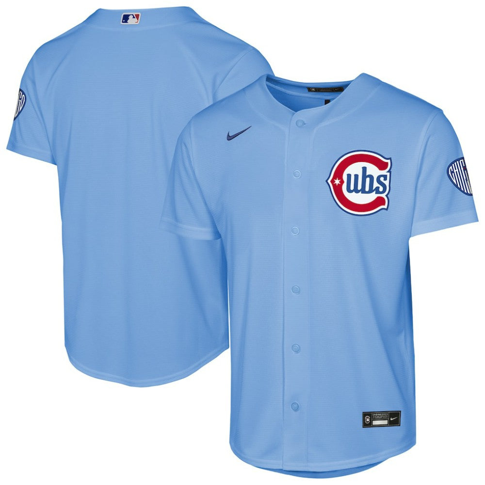 Light Blue Chicago Cubs Nike Youth Alternate 2 Stadium Jersey