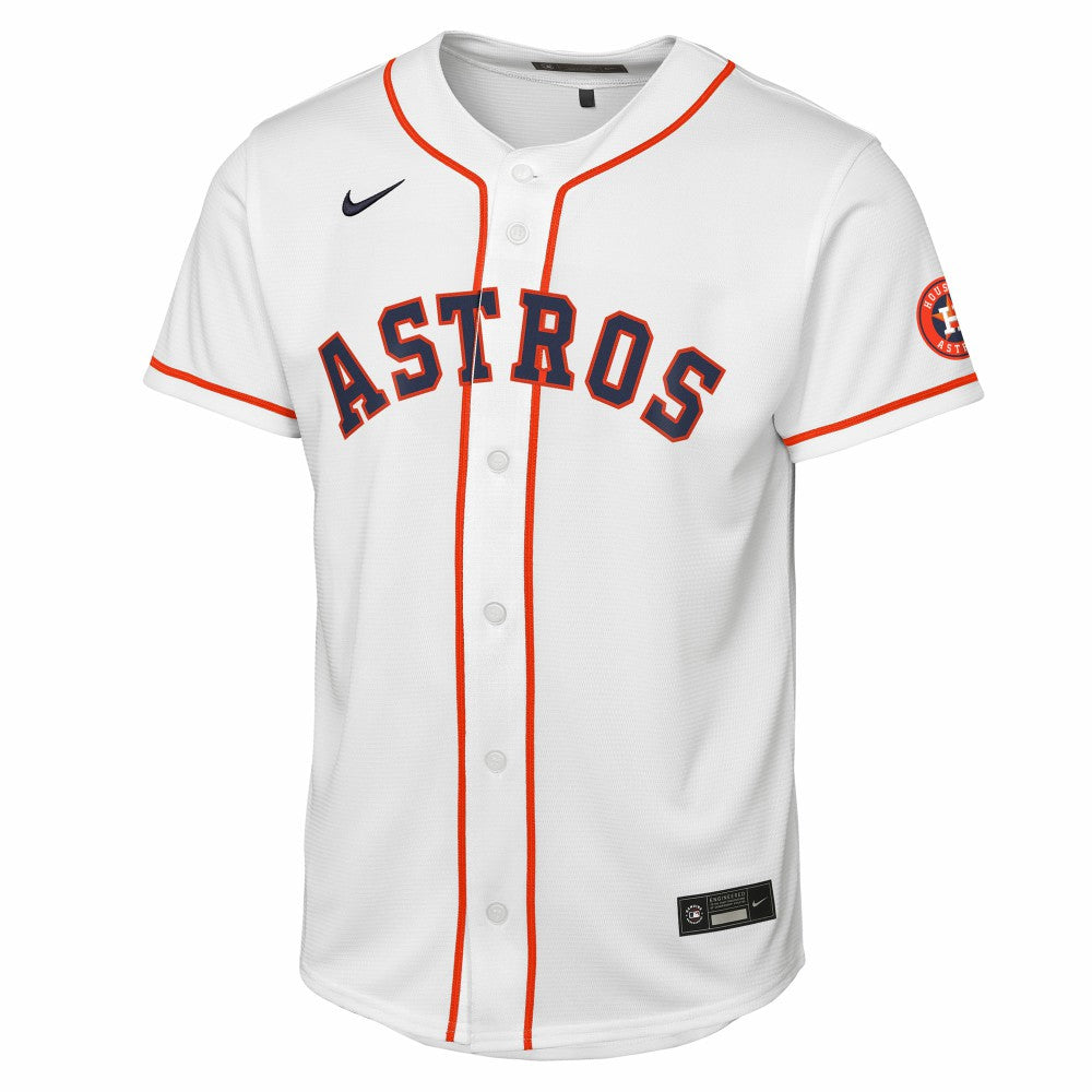 White Houston Astros Nike Youth Home Stadium Jersey
