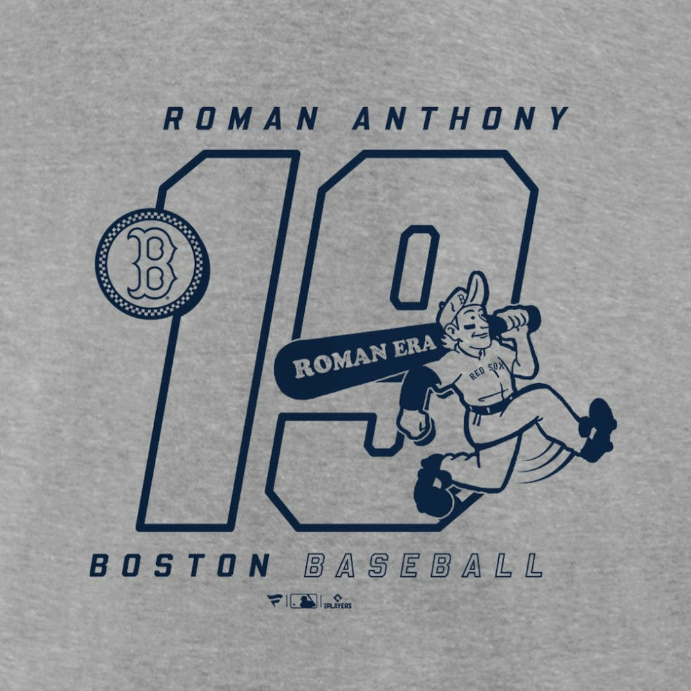 Heather Gray Roman Anthony Boston Red Sox Graphic Player T-Shirt
