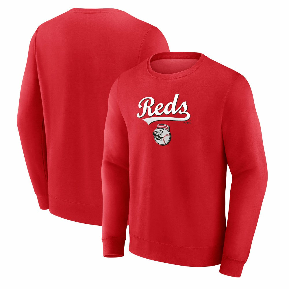 Red Cincinnati Reds Team Lockup Sweatshirt