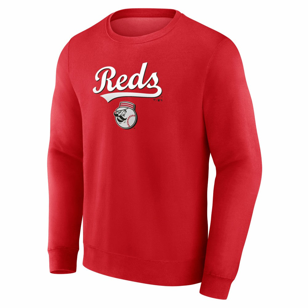 Red Cincinnati Reds Team Lockup Sweatshirt