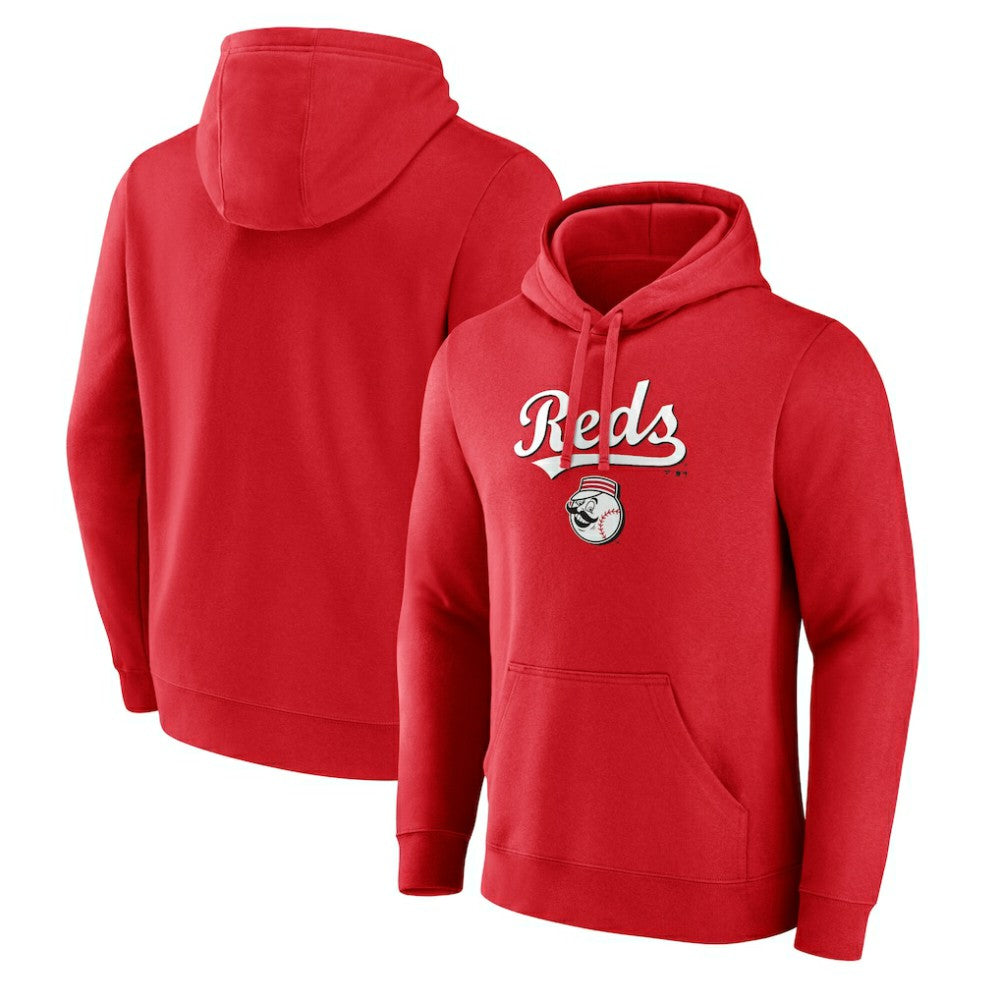 Red Cincinnati Reds Team Lockup Hoodie
