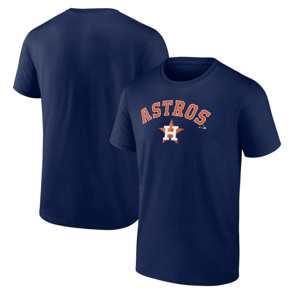 Navy Houston Astros Team Lockup T-Shirt