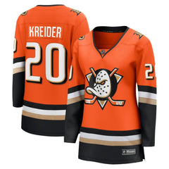 NHL Chris Kreider Anaheim Ducks Fanatics Women's Home Breakaway Player Jersey