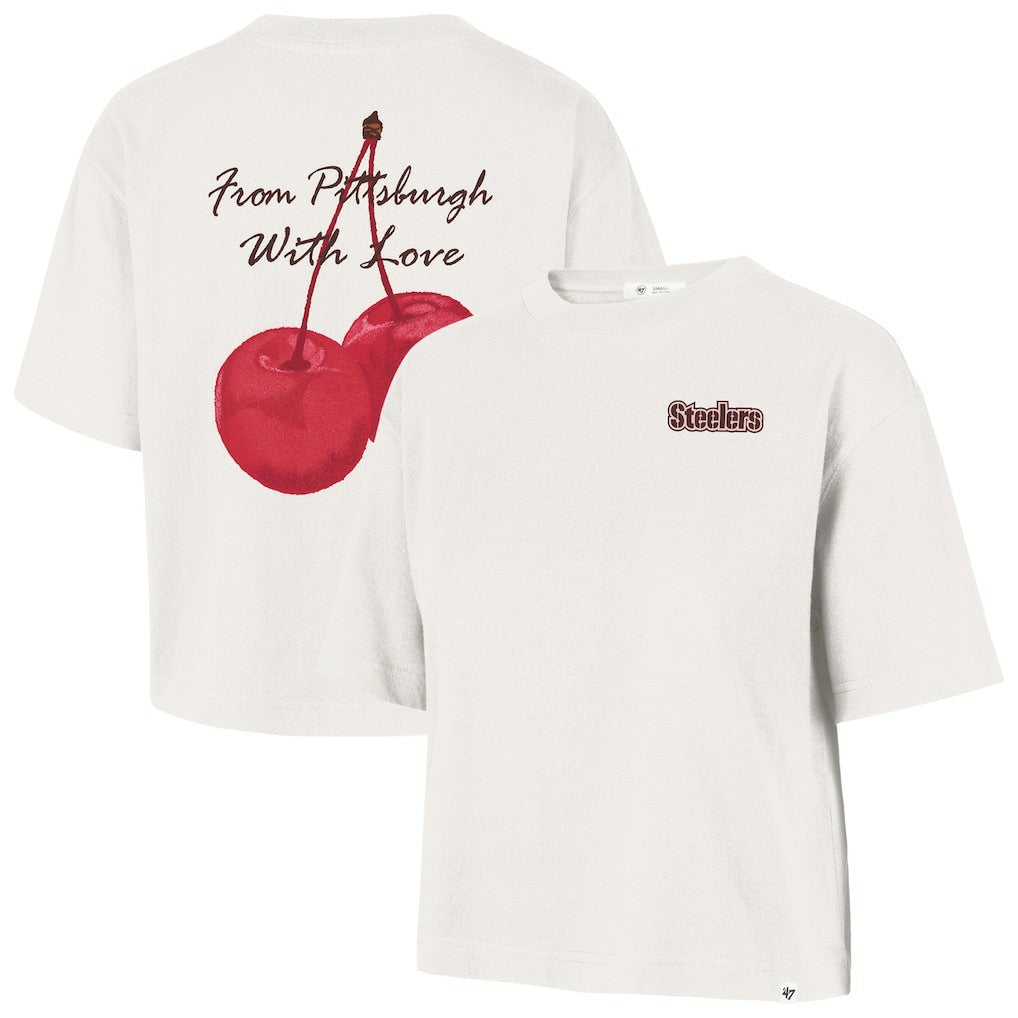 '47 Women's Love Letter Reed City T-Shirt - Pittsburgh Steelers T-shirts