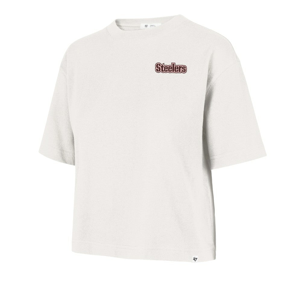 '47 Women's Love Letter Reed City T-Shirt - Pittsburgh Steelers T-shirts