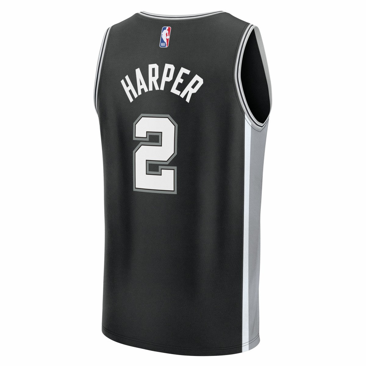 Fanatics Dylan Harper San Antonio Spurs 2025 NBA Draft First Round Pick Fast Break Replica Jersey