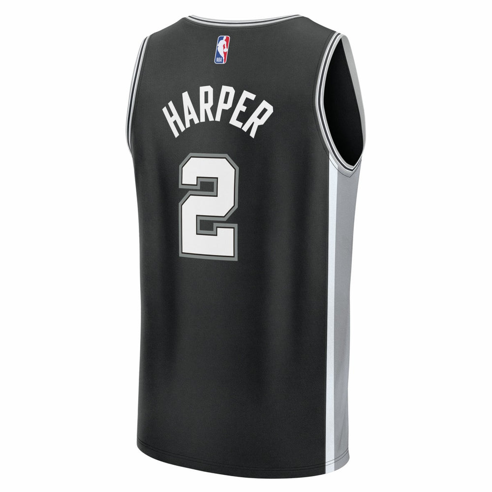 Fanatics Dylan Harper San Antonio Spurs 2025 NBA Draft First Round Pick Fast Break Replica Jersey
