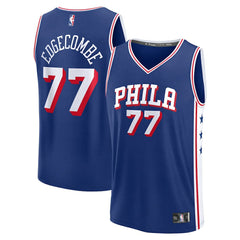 Fanatics V. J. Edgecombe Philadelphia 76ers Youth 2025 NBA Draft First Round Pick Fast Break Replica Jersey