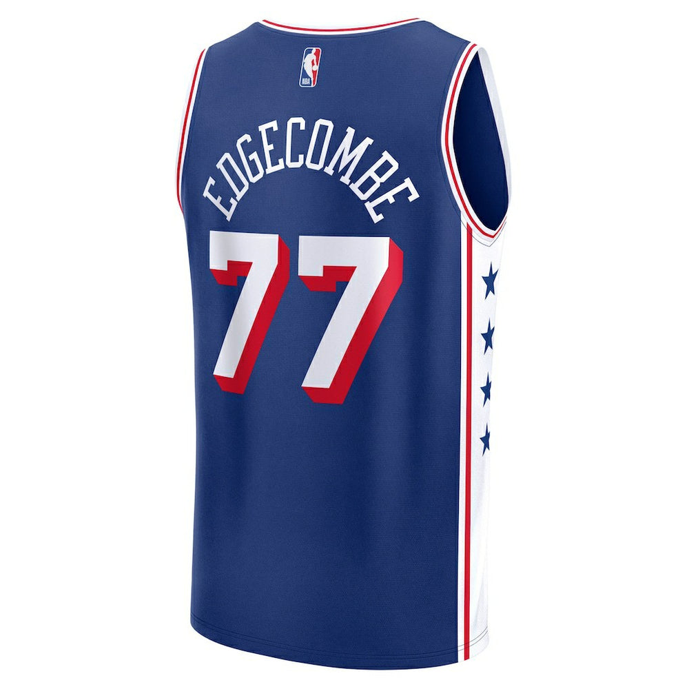 Fanatics V. J. Edgecombe Philadelphia 76ers Youth 2025 NBA Draft First Round Pick Fast Break Replica Jersey