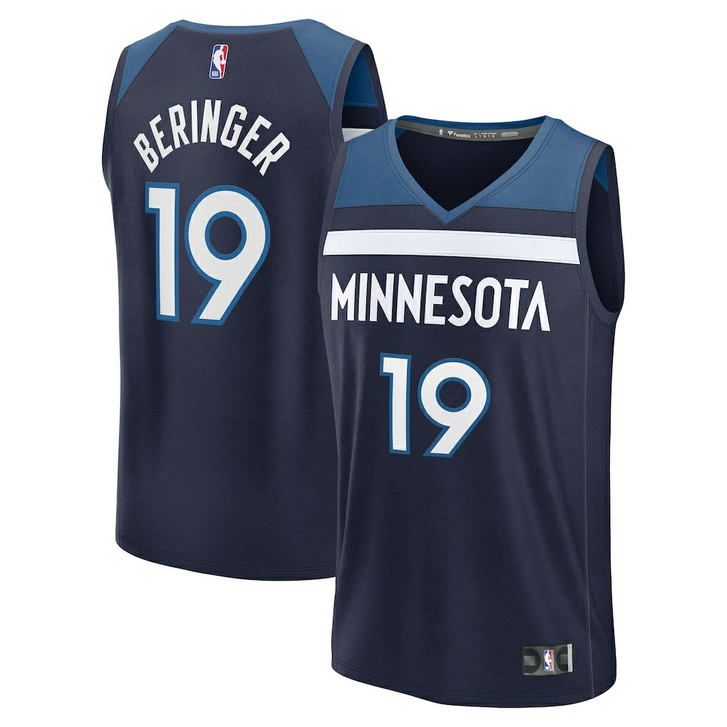 Fanatics Joan Beringer Minnesota Timberwolves 2025 NBA Draft First Round Pick Fast Break Replica Jersey