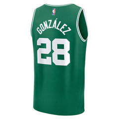 Fanatics Hugo Gonzalez Boston Celtics 2025 NBA Draft First Round Pick Fast Break Replica Jersey
