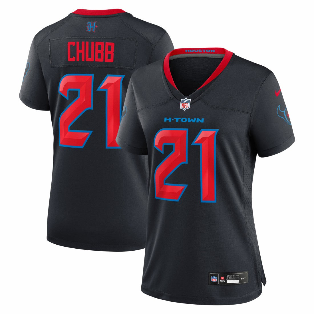 Nick Chubb  Women's Game Jersey - Houston Texans Jerseys
