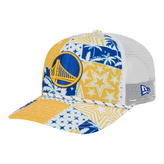 New Era Golden State Warriors Fan Pack Tropical Pattern 9SEVENTY Adjustable Hat sale