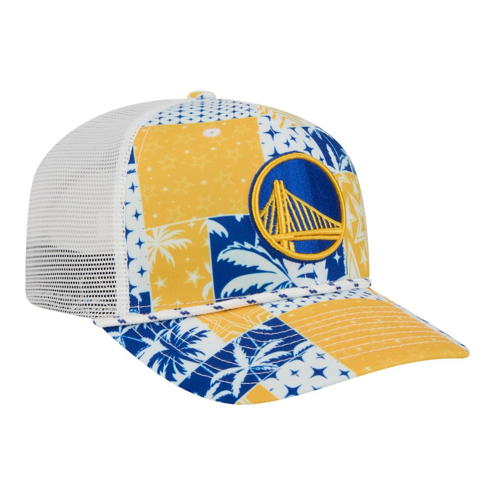New Era Golden State Warriors Fan Pack Tropical Pattern 9SEVENTY Adjustable Hat sale