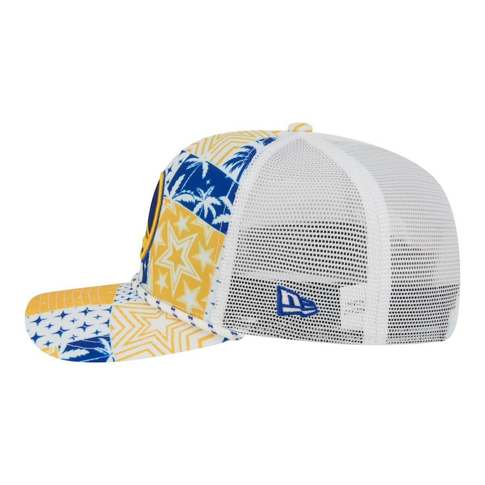 New Era Golden State Warriors Fan Pack Tropical Pattern 9SEVENTY Adjustable Hat sale