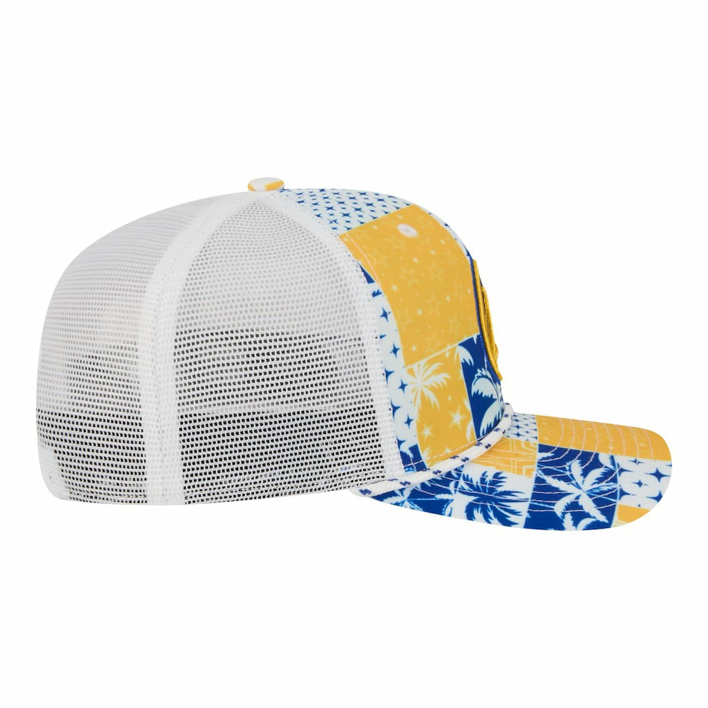 New Era Golden State Warriors Fan Pack Tropical Pattern 9SEVENTY Adjustable Hat sale