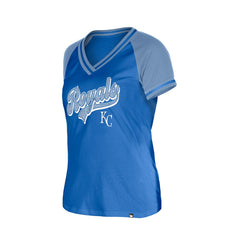 Royal Kansas City Royals New Era Women's Gameday V-Neck T-Shirt