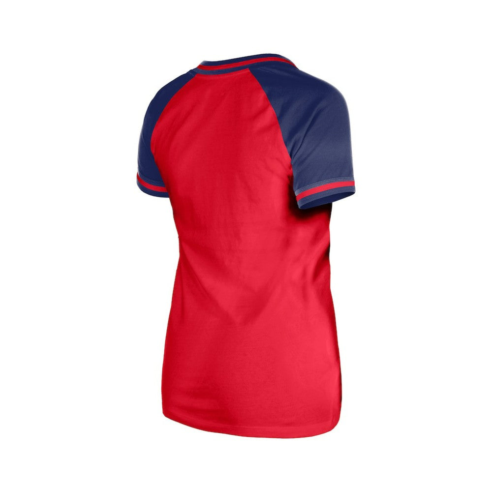 Red Philadelphia Phillies New Era Women's Gameday V-Neck T-Shirt