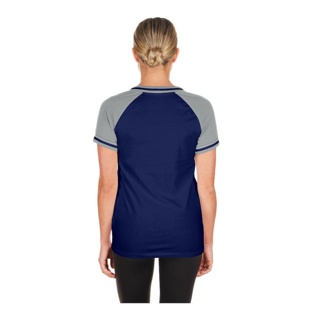 Royal Los Angeles Dodgers New Era Women's Gameday V-Neck T-Shirt