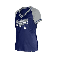 Royal Los Angeles Dodgers New Era Women's Gameday V-Neck T-Shirt