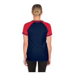 Navy Minnesota Twins New Era Women's Gameday V-Neck T-Shirt
