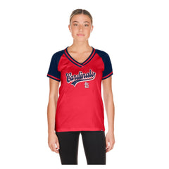 Red St. Louis Cardinals New Era Women's Gameday V-Neck T-Shirt
