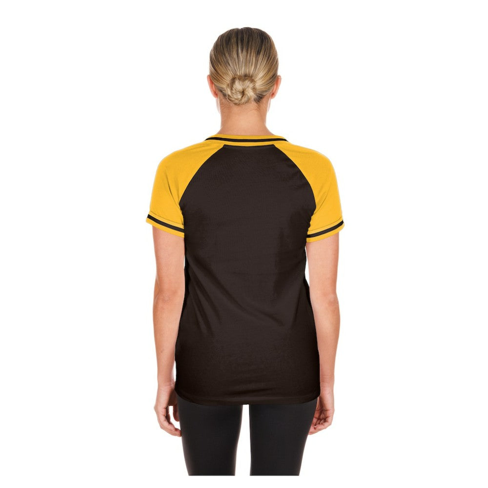 Brown San Diego Padres New Era Women's Gameday V-Neck T-Shirt