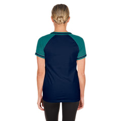 Navy Seattle Mariners New Era Women's Gameday V-Neck T-Shirt