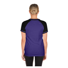 Purple Colorado Rockies New Era Women's Gameday V-Neck T-Shirt