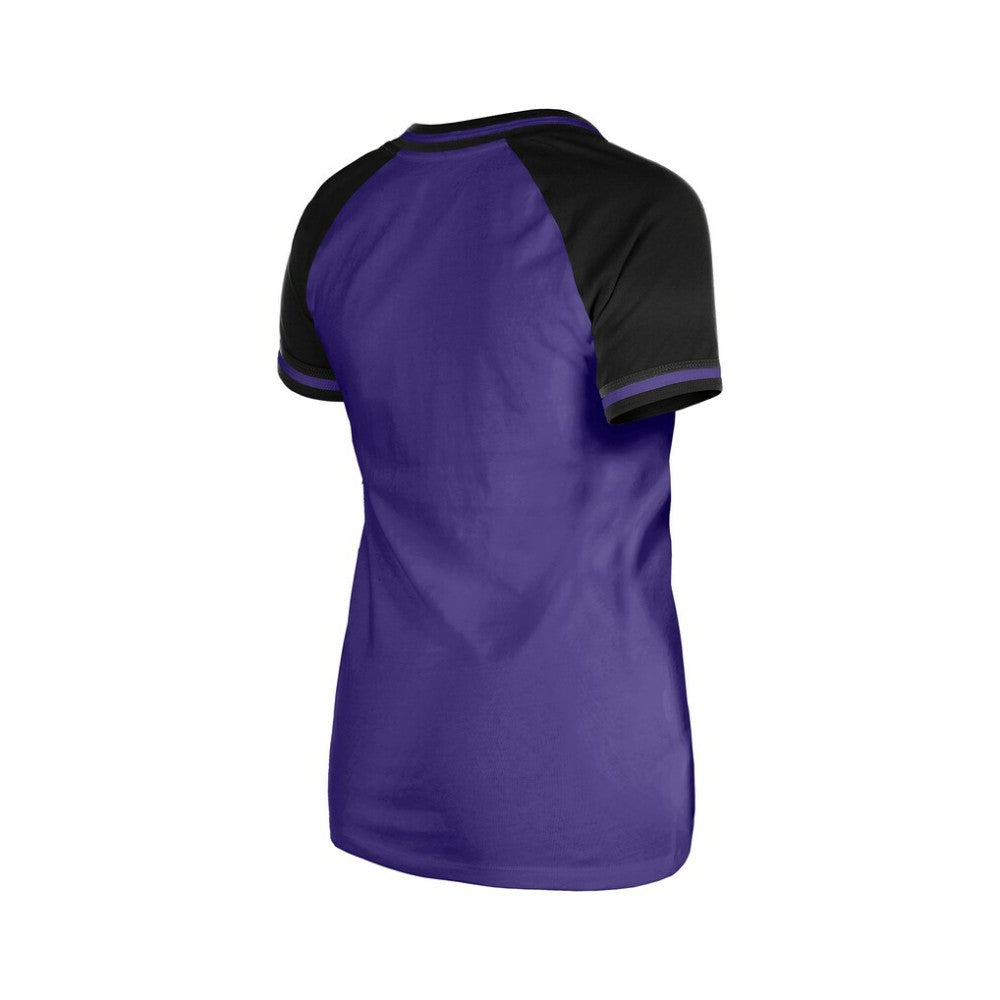 Purple Colorado Rockies New Era Women's Gameday V-Neck T-Shirt