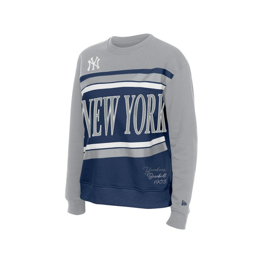 Navy/Gray New York Yankees New Era Women's Gameday Fleece Sweatshirt