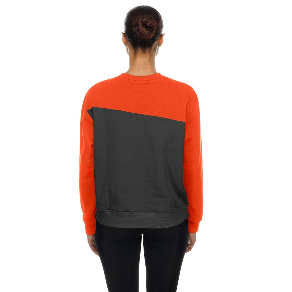 Gray/Orange San Francisco Giants New Era Women's Gameday Fleece Sweatshirt