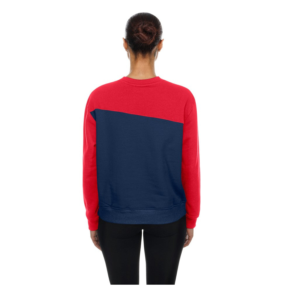 Navy/Red Cleveland Guardians New Era Women's Gameday Fleece Sweatshirt