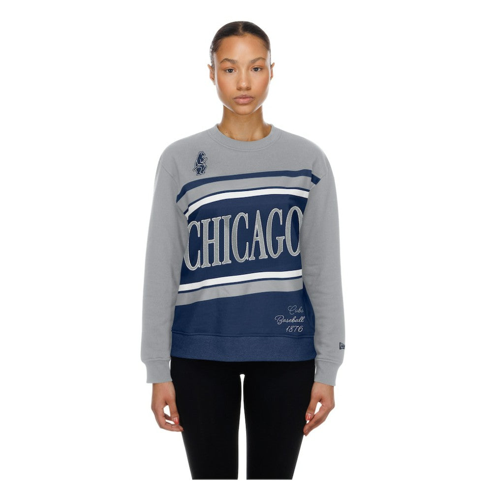 Royal/Gray Chicago Cubs New Era Women's Gameday Fleece Sweatshirt