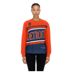 Navy/Orange Detroit Tigers New Era Women's Gameday Fleece Sweatshirt