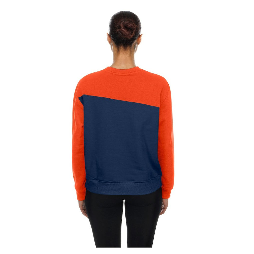 Navy/Orange Detroit Tigers New Era Women's Gameday Fleece Sweatshirt