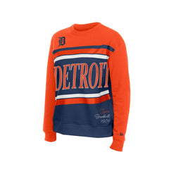 Navy/Orange Detroit Tigers New Era Women's Gameday Fleece Sweatshirt
