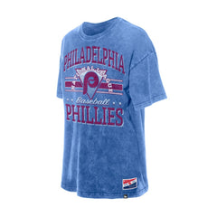 Light Blue Philadelphia Phillies New Era Women's Oversized Boyfriend T-Shirt