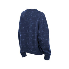 Navy Milwaukee Brewers New Era Women's Throwback Oversized Boxy Sweatshirt
