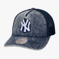 Navy New York Yankees Mitchell & Ness Unisex Gameday Adjustable Trucker Hat