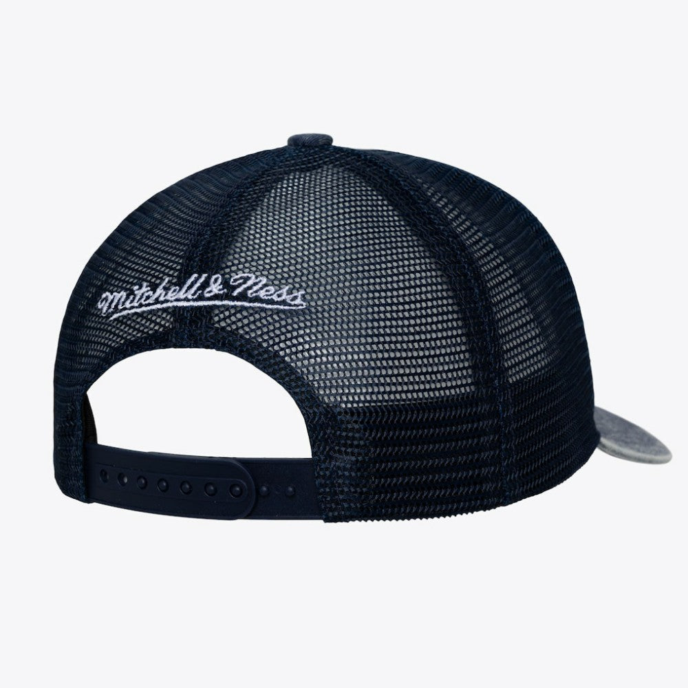 Navy New York Yankees Mitchell & Ness Unisex Gameday Adjustable Trucker Hat